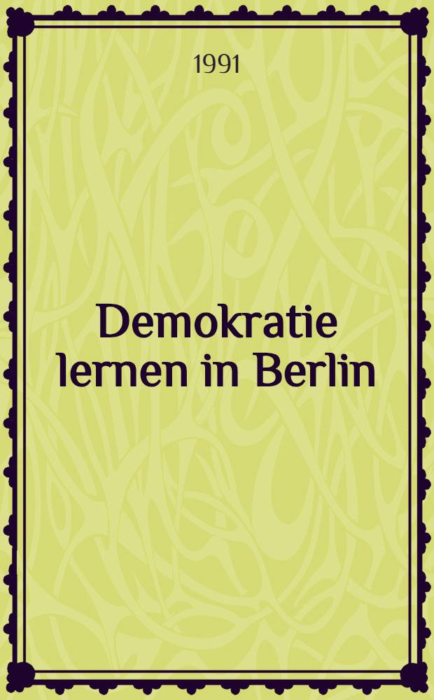 Demokratie lernen in Berlin