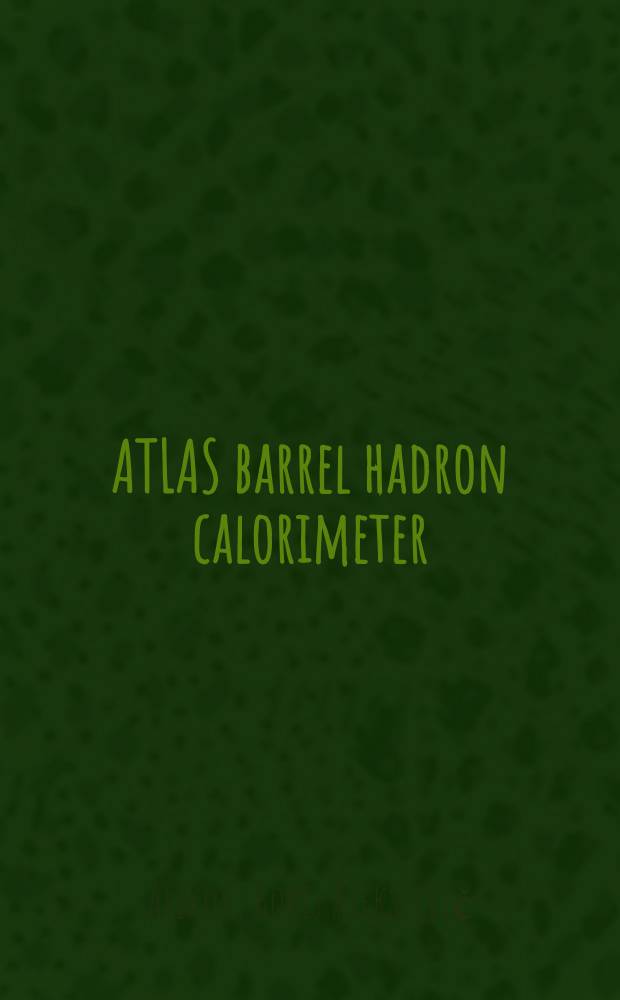 ATLAS barrel hadron calorimeter: general manufacturing concepts for 300000 absorber plates mass production