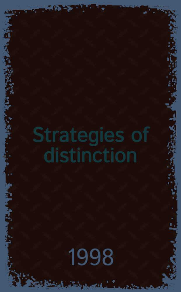 Strategies of distinction : The construction of ethnic communities, 300-800