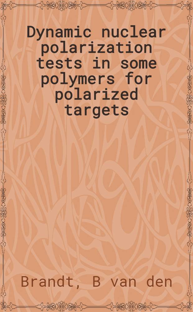 Dynamic nuclear polarization tests in some polymers for polarized targets