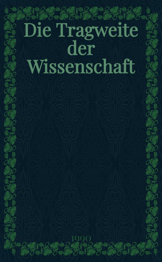 Die Tragweite der Wissenschaft = Заоблачные дали науки.