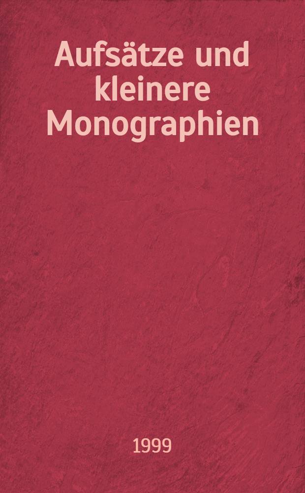 Aufsätze und kleinere Monographien = Статьи по угловному праву.