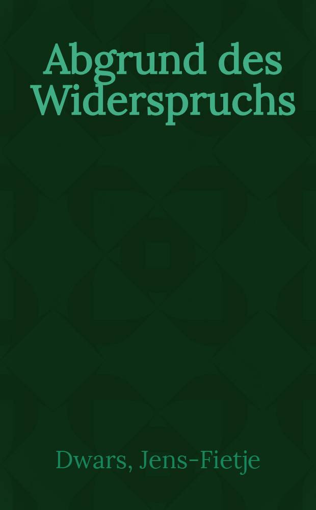 Abgrund des Widerspruchs : Das Leben des Johannes R. Becher = Глубина противоречий.