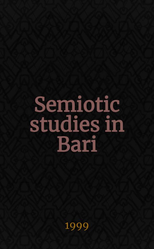 Semiotic studies in Bari