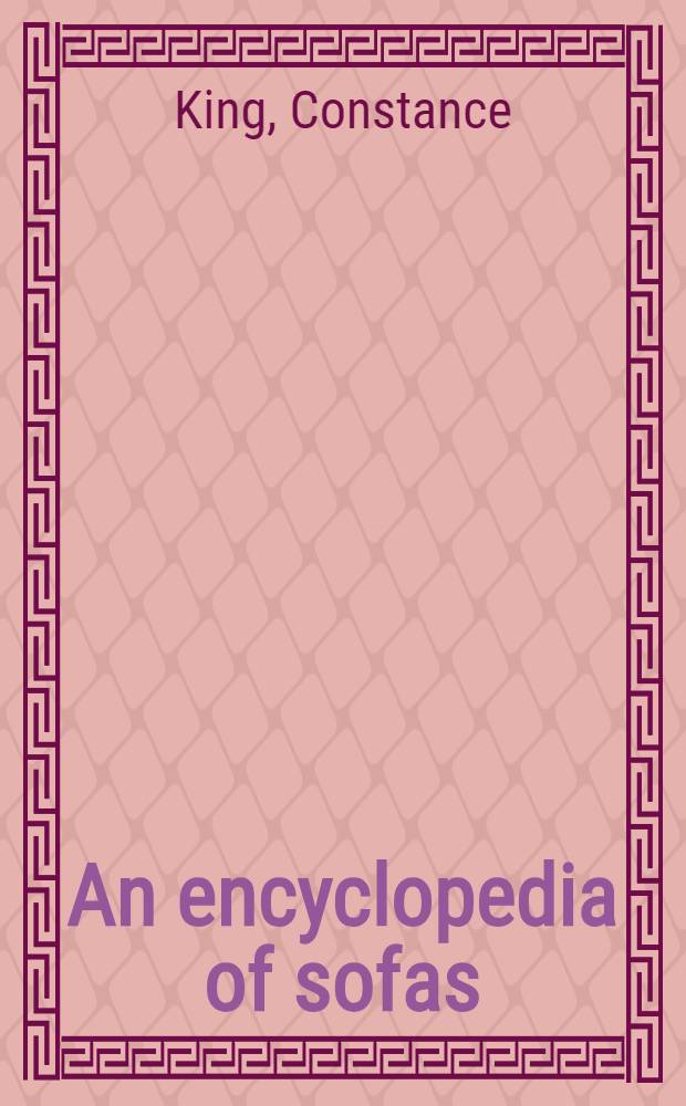 An encyclopedia of sofas : An album = Софа.