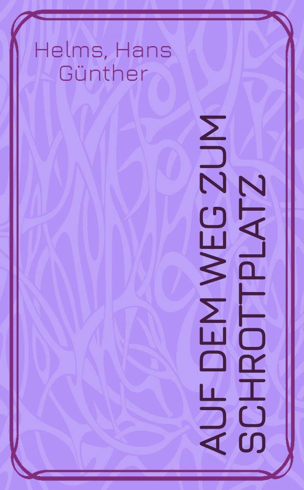Auf dem Weg zum Schrottplatz : Zum Städtebau in den USA u. in Canada = К градостроительству в США и Канаде.