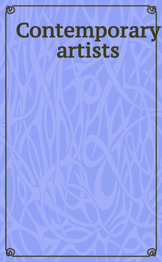 Contemporary artists = Современные художники.