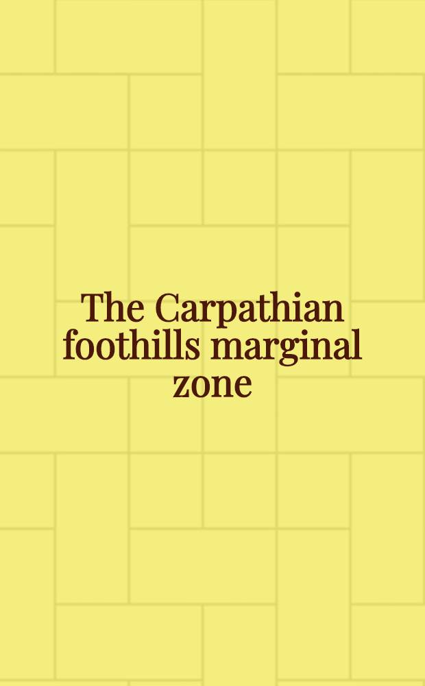 The Carpathian foothills marginal zone = Próg Pogórza Karpackiego : Man a. environment