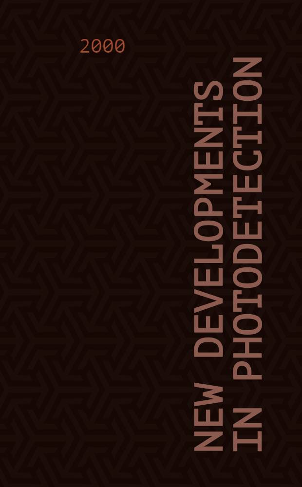 New developments in photodetection : Beaune 99 : Proc. of the 2-nd Intern. conf. on new developments in photodetection, Beaune, France, June 21-25, 1999 = Матеориалы конференции по развитию фотодетекторной техники.