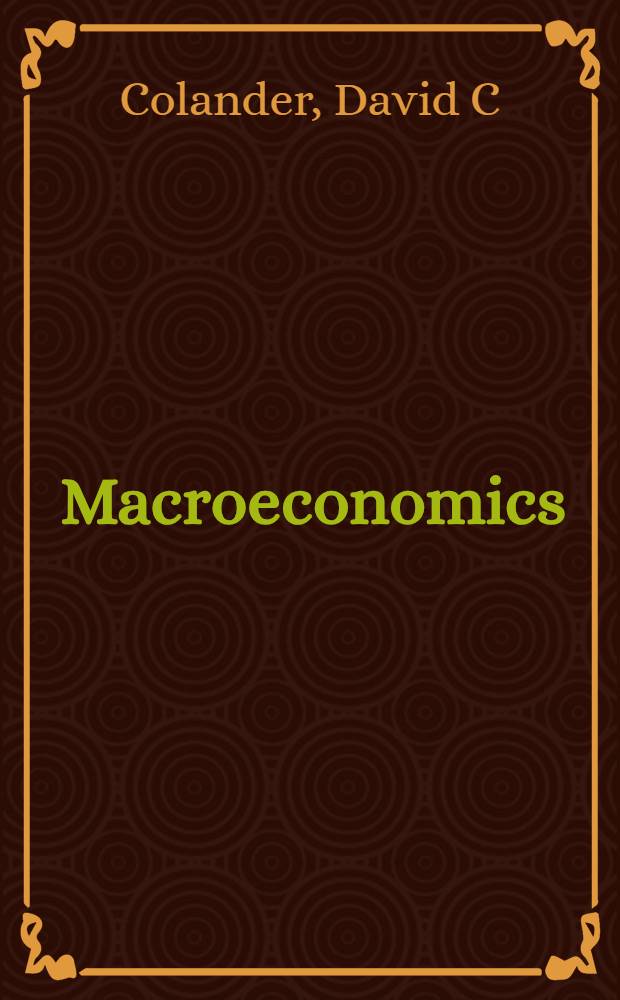 Macroeconomics