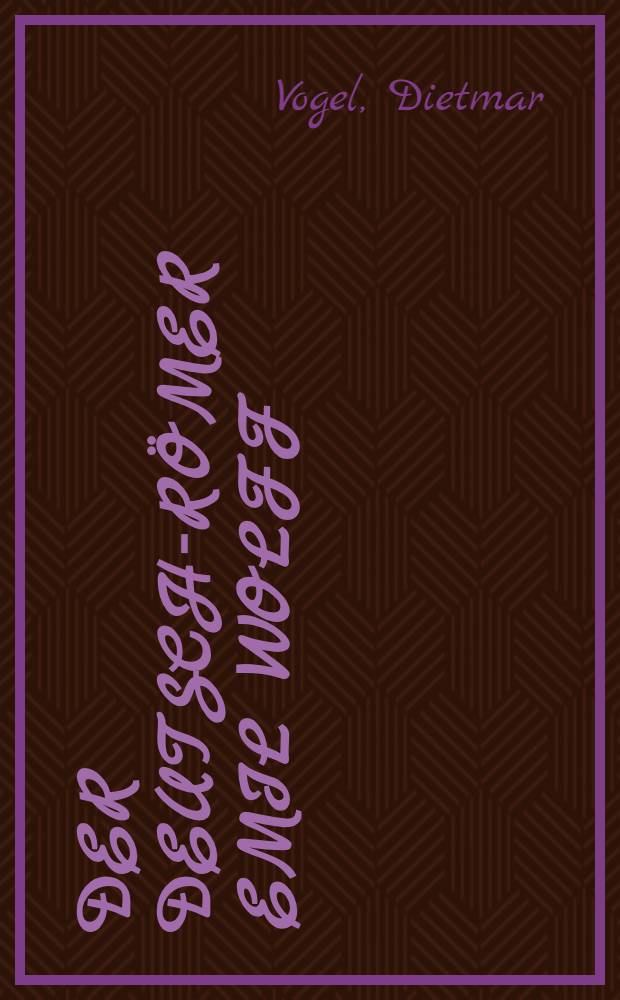 Der Deutsch-Römer Emil Wolff (1802-1879) : Bildhauer, Antikenrestaurator u. Kunstagent : Diss.