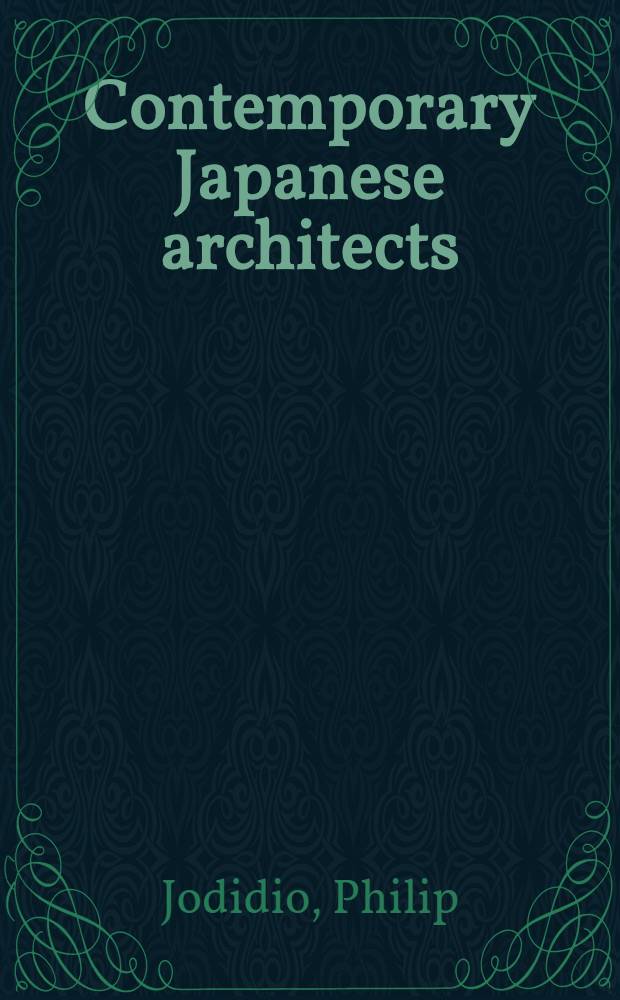 Contemporary Japanese architects