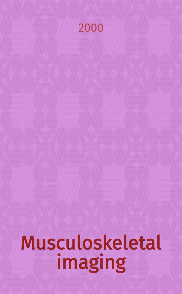 Musculoskeletal imaging