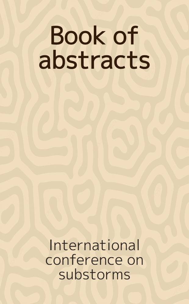 Book of abstracts