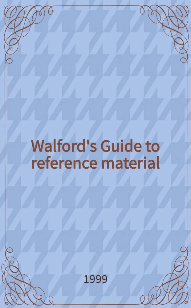 Walford's Guide to reference material
