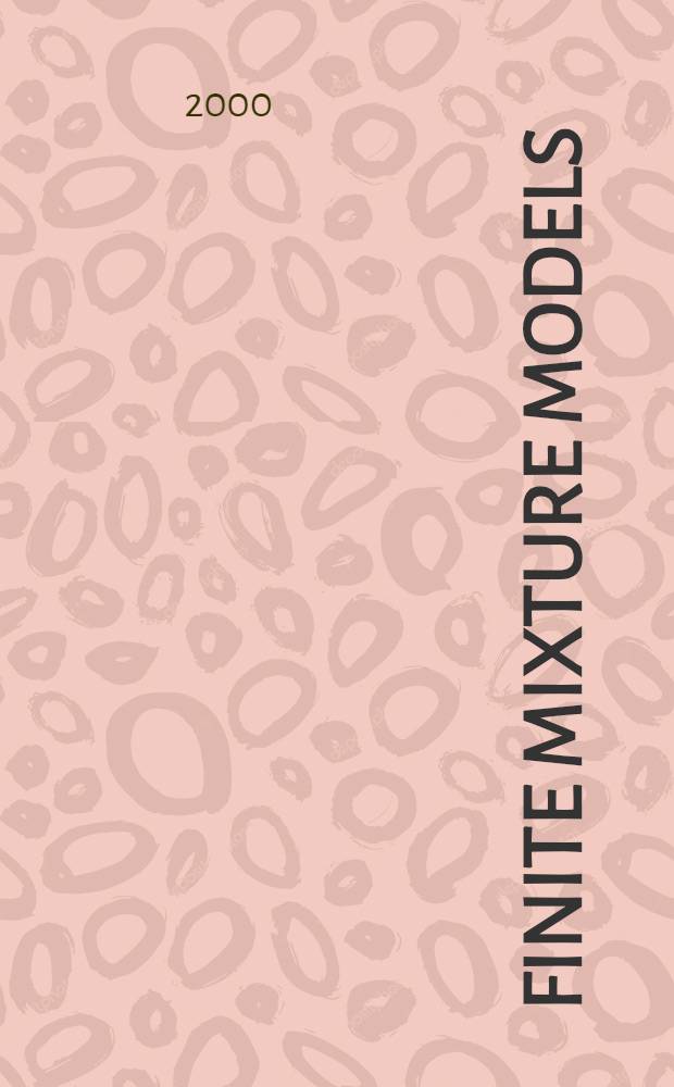 Finite mixture models