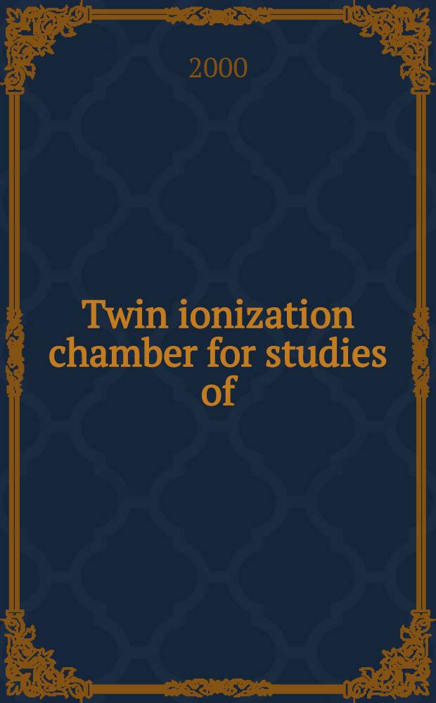 Twin ionization chamber for studies of ( ) ( ) reactions