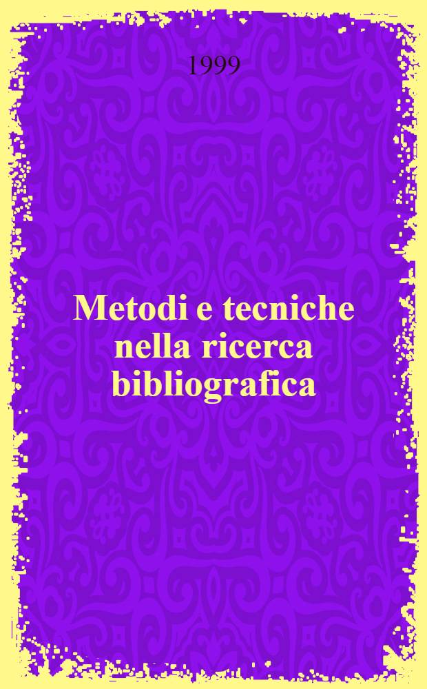 Metodi e tecniche nella ricerca bibliografica (trilogia di Mary Poppins)
