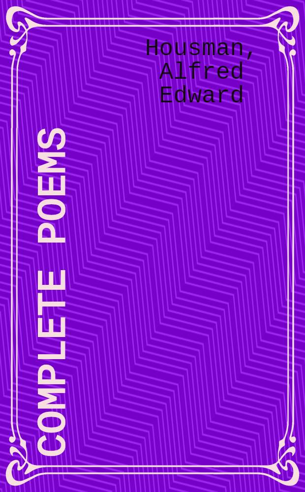 Complete poems