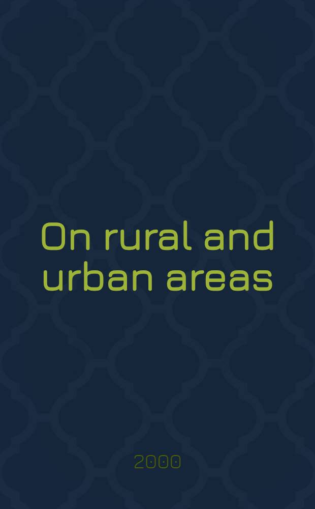 On rural and urban areas