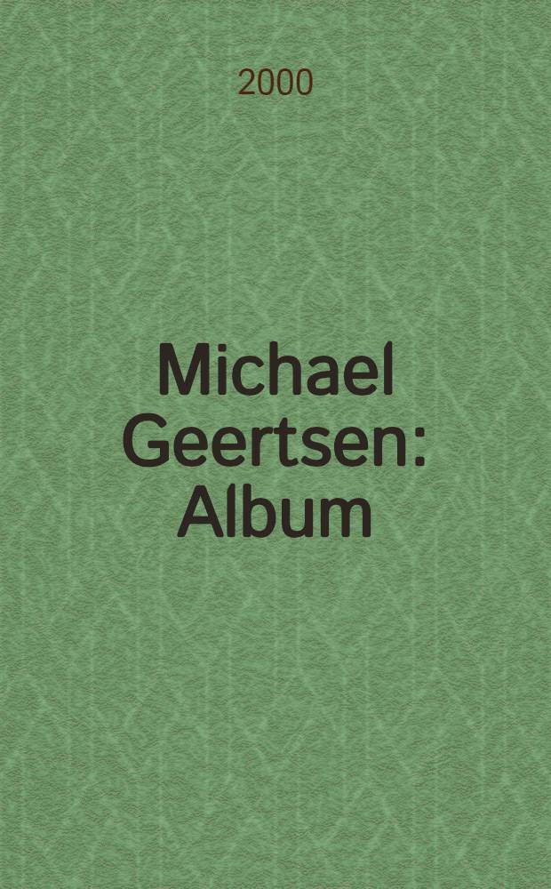 Michael Geertsen : Album