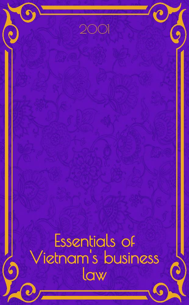 Essentials of Vietnam's business law