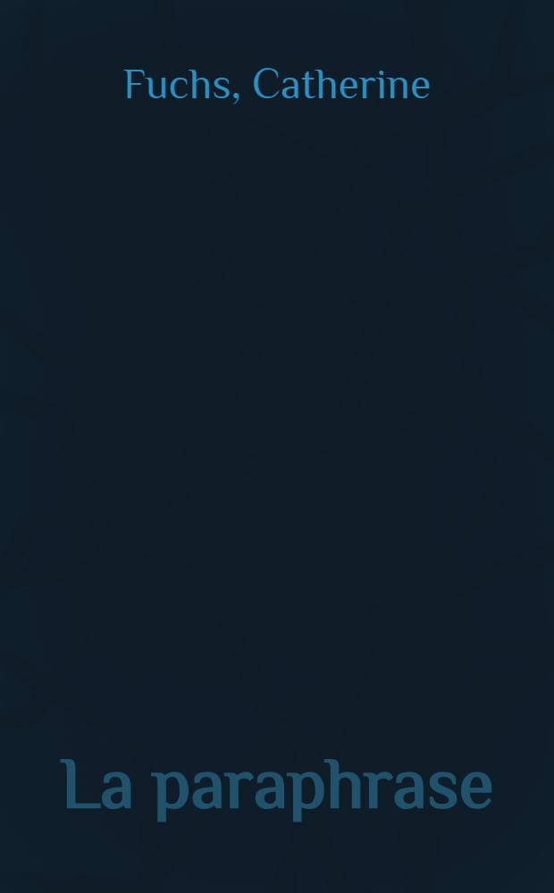 La paraphrase