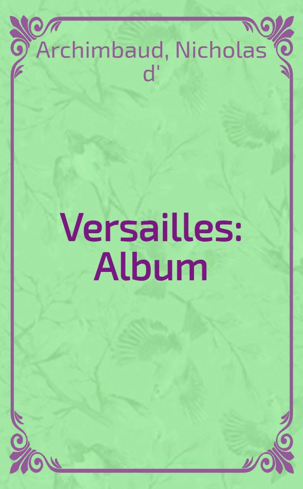 Versailles : Album