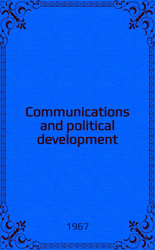 Communications and political development