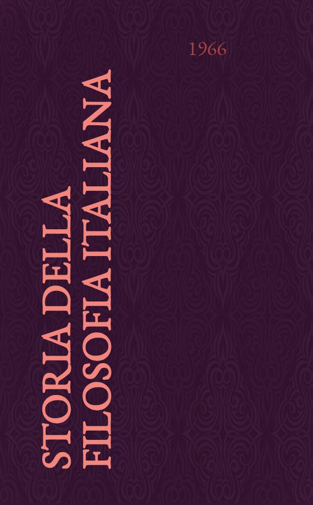 Storia della filosofia italiana