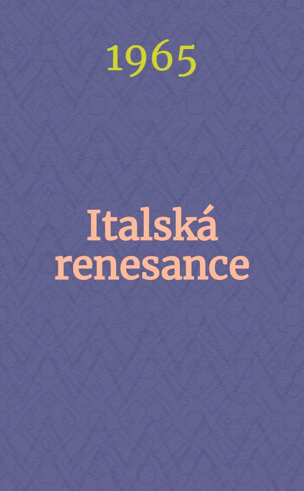 Italská renesance
