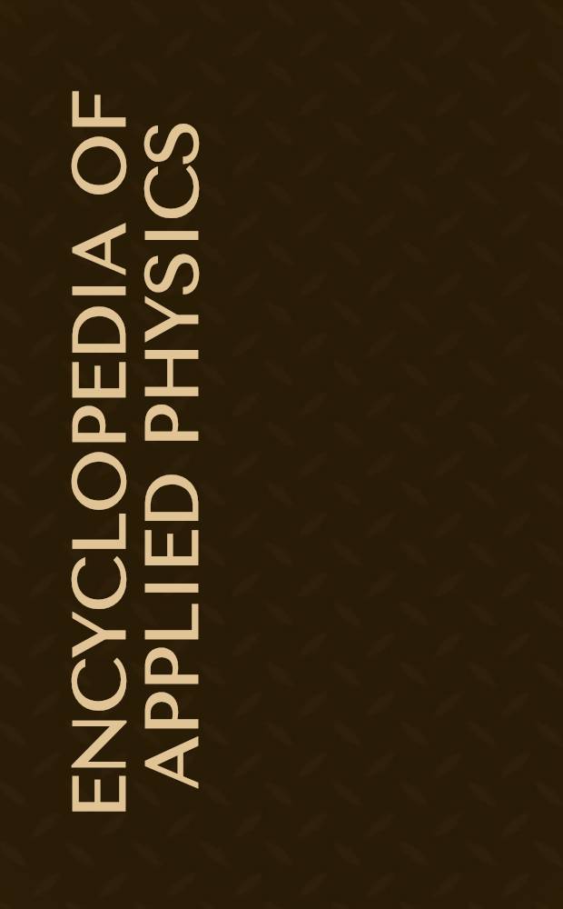 Encyclopedia of applied physics