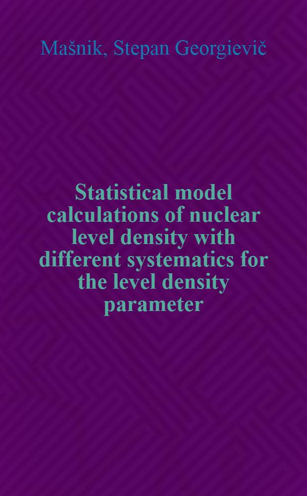 Statistical model calculations of nuclear level density with different systematics for the level density parameter
