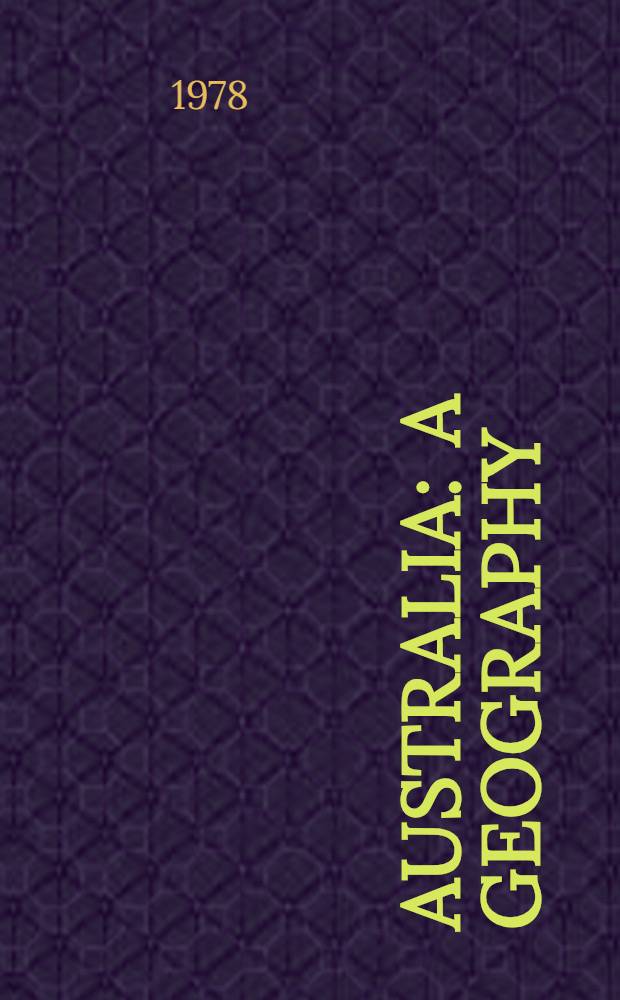 Australia : A geography