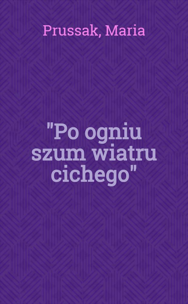 "Po ogniu szum wiatru cichego" : Wyspiański i mesjanizm