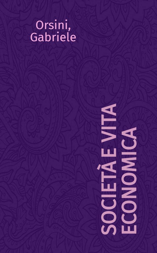 Società e vita economica