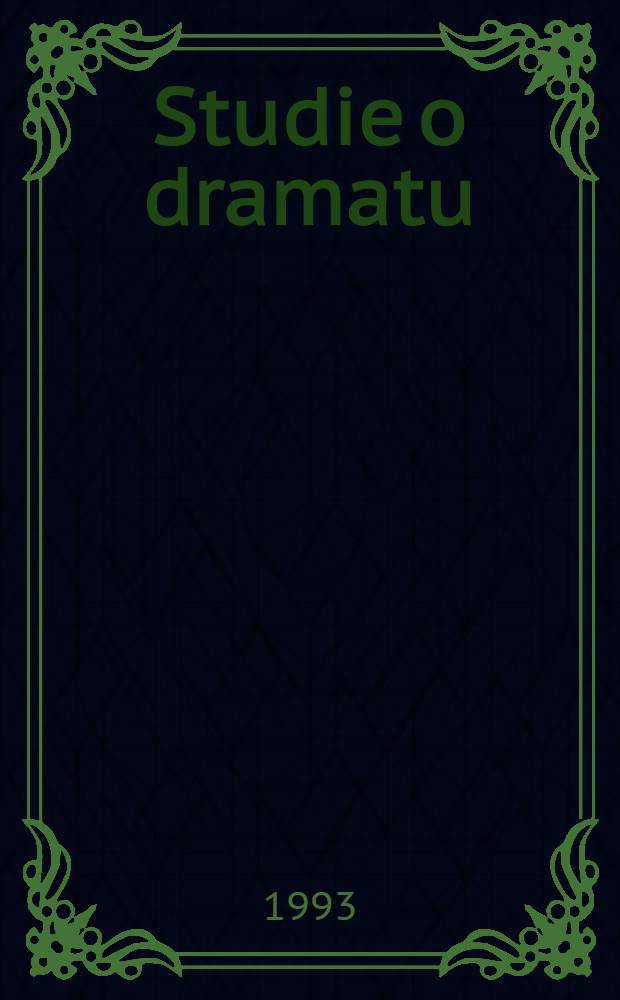 Studie o dramatu