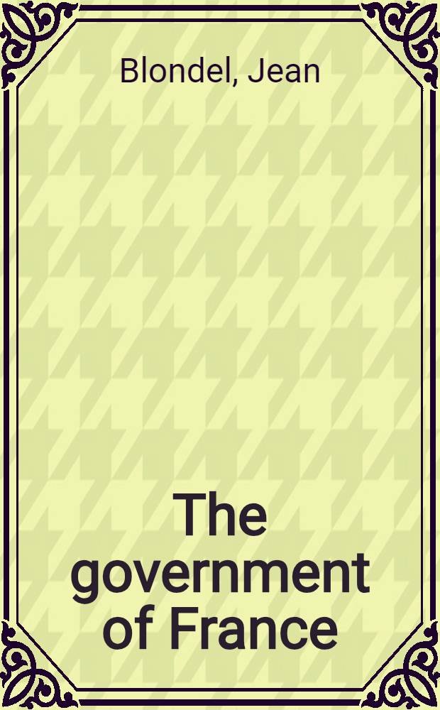 The government of France