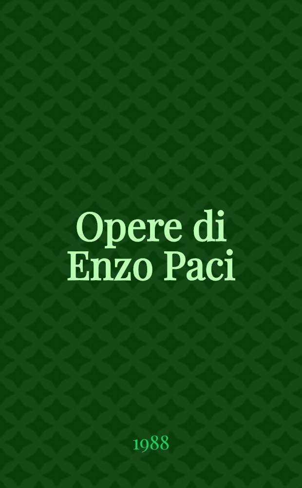 Opere di Enzo Paci