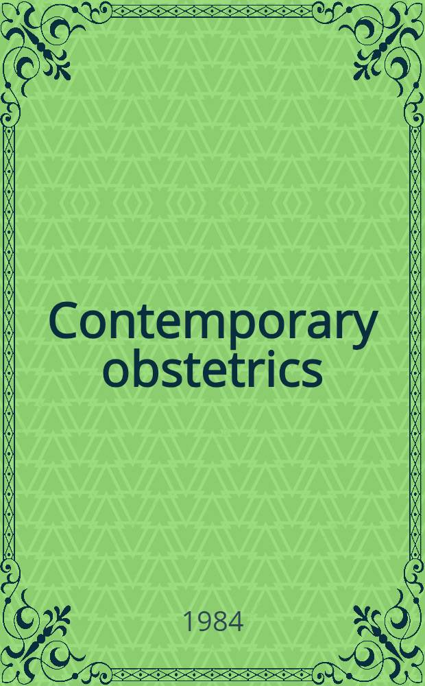 Contemporary obstetrics : A coll. of art.