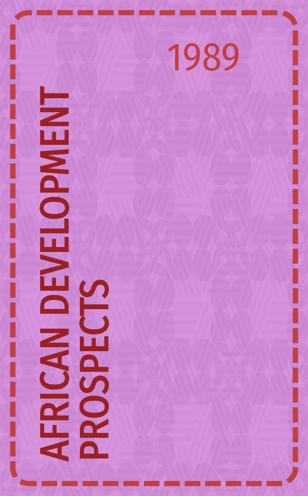 African development prospects : A policy modeling approach