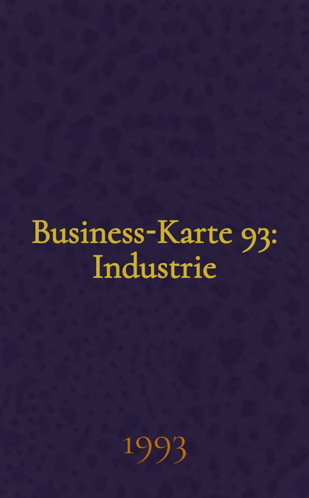 Business-Karte 93 : Industrie