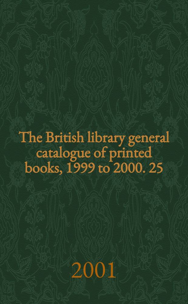 The British library general catalogue of printed books, 1999 to 2000. 25 : Tes - Unit