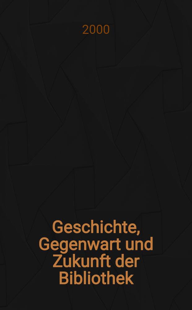 Geschichte, Gegenwart und Zukunft der Bibliothek : Festschr. für Konrad Marwinski zum 65. Geburtstag = История,современность и будущее библиотек