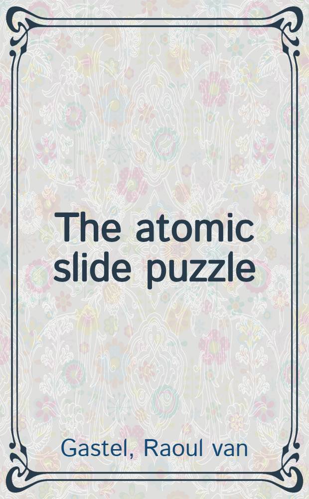 The atomic slide puzzle : Vacancy-mediated diffusion of a sufactant : Proefschr