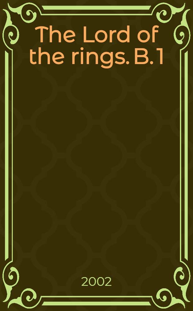 The Lord of the rings. B. 1 : The fellowship of the ring, vol. 2