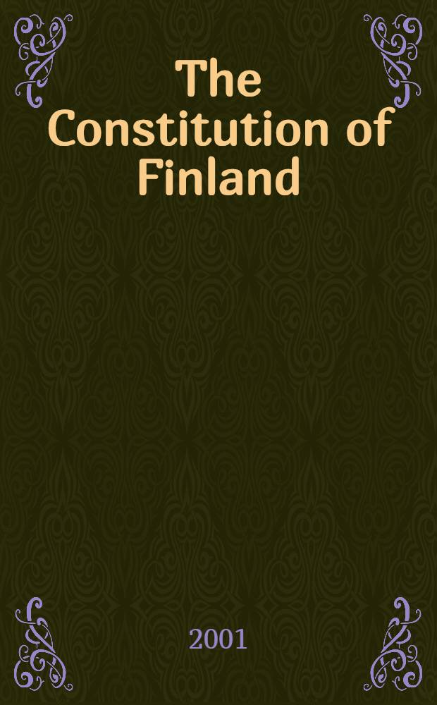 The Constitution of Finland = Конституция Финляндии