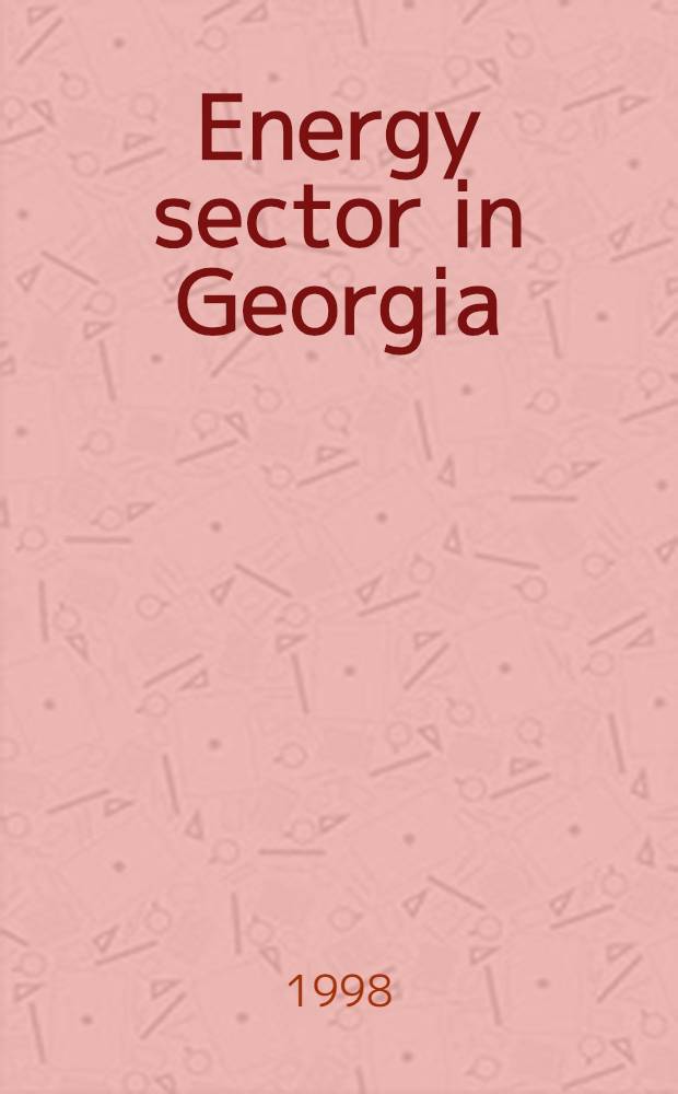 Energy sector in Georgia