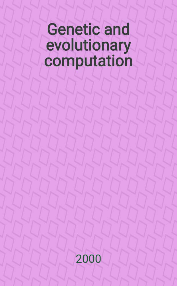 Genetic and evolutionary computation