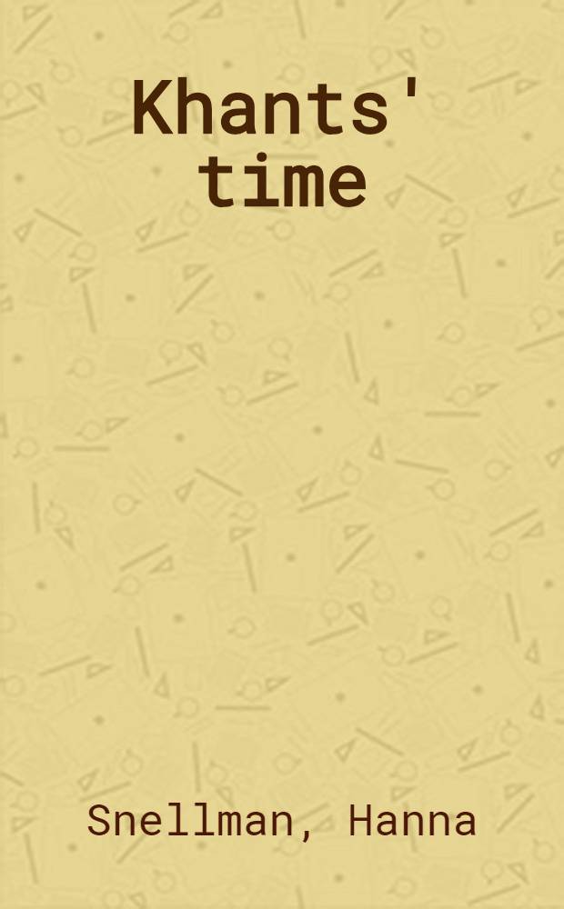 Khants' time